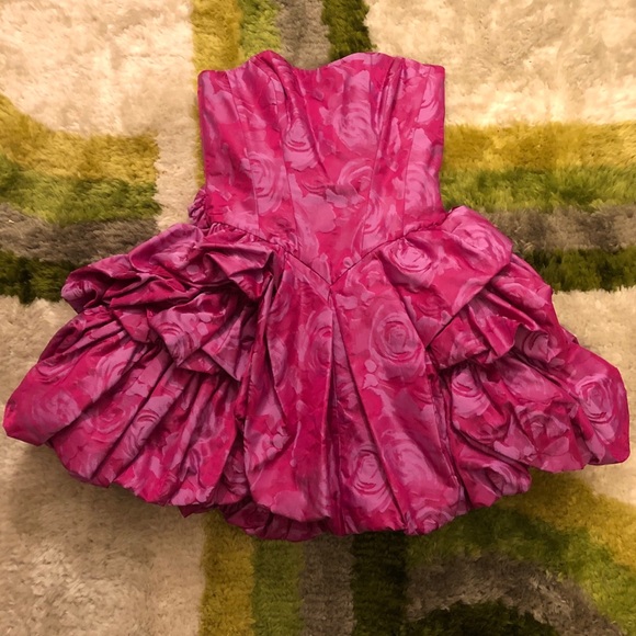 🌟Betsey Johnson Hot Pink Floral Dress - Picture 5 of 6